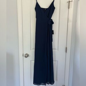 Lulus Chiffon Wrap Gown